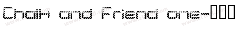 Chalk and Friend one字体转换